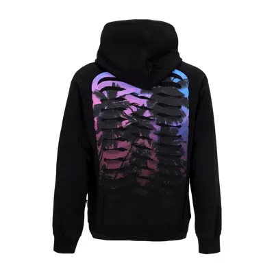 Propaganda Men's Lightweight Hooded Sweatshirt Ribs Sunset Hoodie Black