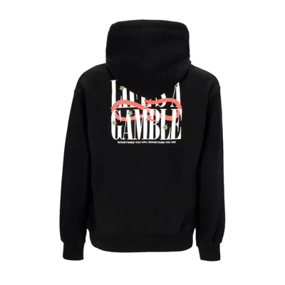 Propaganda Men's Lightweight Hooded Sweatshirt Roulette Hoodie Black