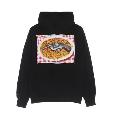 Propaganda Men's Lightweight Hooded Sweatshirt Spaghetti Hoodie Black