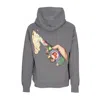 Propaganda Men's Lightweight Hooded Sweatshirt Super Hoodie Grey In Grey