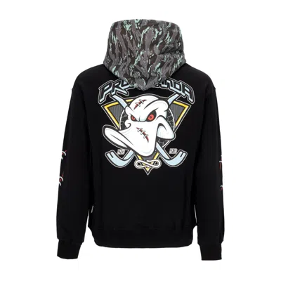 Propaganda Men's Lightweight Hooded Sweatshirt Triangle Pain Hoodie Black