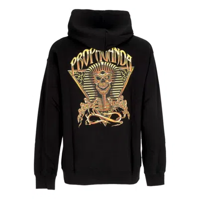 Propaganda Men's Lightweight Hooded Sweatshirt Triangle Pharao Hoodie Black