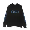 Propaganda Men's Lightweight Hooded Sweatshirt Wire Blue Hoodie Black/blue In Black/blue