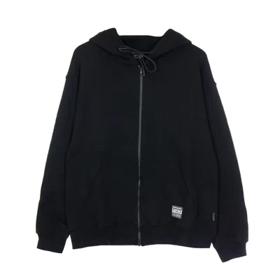 Propaganda Men's Lightweight Hooded Zip Sweatshirt Ribs Gradient Zip Hoodie Black