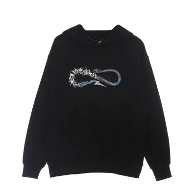 Propaganda Men's Lightweight Hoodie Skullsnake Logo Hoodie Black