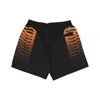 Propaganda Men's Ribs Swimtrunk Black/orange Swim Shorts In Black