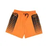 Propaganda Men's Ribs Swimtrunk Orange/black Swim Shorts In Orange