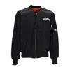 Propaganda Men's Triangle Web Bomber Jacket Black In Black