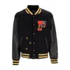 Propaganda Molotov Varsity Black Men's College Jacket In Black