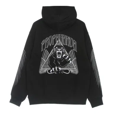 Propaganda Panther Emroidery Hoodie Black Men's Lightweight Hooded Sweatshirt