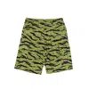 Propaganda Red Label Cargo Camouflage Men's Short Pants In Green