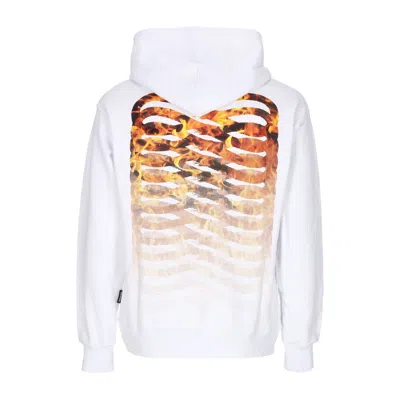 Propaganda Ribs Hell Hoodie White Men's Lightweight Hooded Sweatshirt
