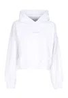 Propaganda Women's Lightweight Cropped Hoodie W Ribs Crop Top Hoodie White In White
