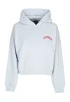Propaganda Women's Lightweight Cropped Hoodie W Triangle Bengal Crop Top Hoodie Sky In Sky