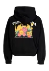Propaganda Women's Short Hoodie W Pyromantics Croptop Hoodie Black In Black