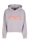 Propaganda Women's Short Hoodie W Woman Logo Croptop Hoodie Dusk In Dusk