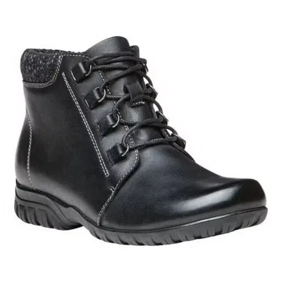 Propã©t Propet Delaney Wfv002l Boots Women's B Black Leather Ankle Booties Rhs8212