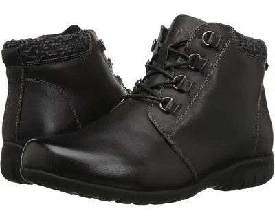 Propã©t Propet Delaney Wfv002lblk Boots Black Leather Round Toe Ankle Zpo3309 In Multi