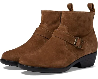 Propã©t Propet Memphis Wfx245s-bib Boots Women's Brown Suede Ankle Bootie Rhs6258