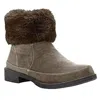 Propã©t Propet Tabitha Bootie Womens Brown Faux Fur Collar Ankle Boots Jobb1127 In Brown