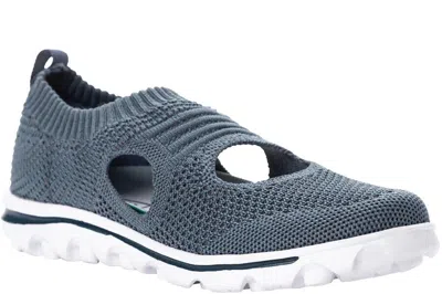 Propã©t Propet Travelactiv Avid Wat064m-den Women's 6.5 Denim Cutout Travel Shoes Khd419