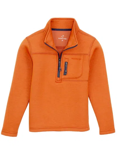 Properly Tied Kids' Boy's Arctic Pullover In Orange In Multi
