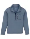 Properly Tied Boy's Arctic Pullover Jacket In Storm In Blue