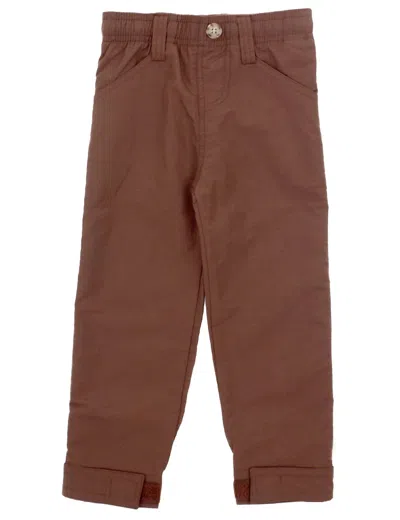 Properly Tied Kids' Boy's Mallard Pants In Bark In Brown
