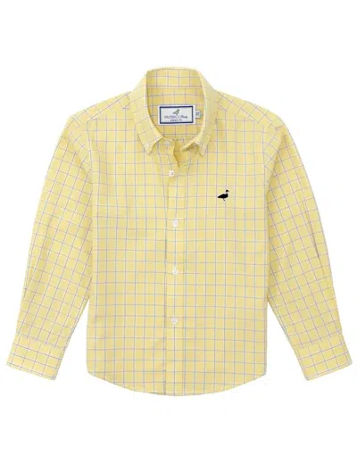 Properly Tied Kids' Boy's Seasonal Sportshirt In Honeysuckle In Yellow