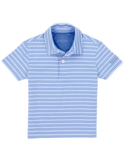 Properly Tied Kids' Boys Par Polo Shirt In Gulf In Blue
