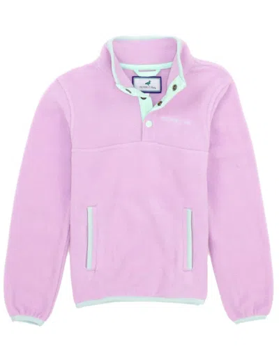 Properly Tied Kids' Girl's Luna Pullover Jacket In Wisteria In Pink