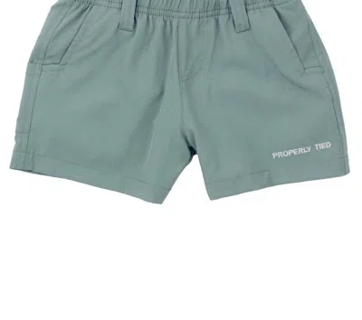 Properly Tied Kids' Girls Pintail Shorts In Moss In Green