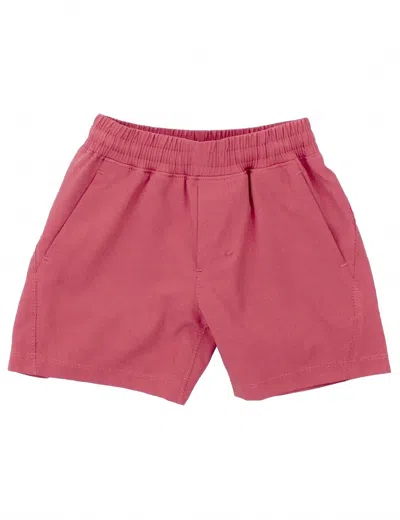 Properly Tied Kids Court Shorts In Salmon In Pink