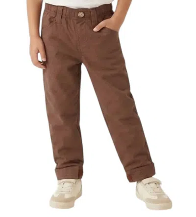 Properly Tied Kids' Mallard Full Length Pant In Bark In Brown