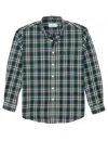 Properly Tied Men's Classic Flannel Shirt In Alpine In Green
