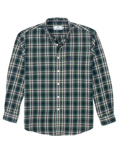 Properly Tied Men's Classic Flannel Shirt In Alpine In Green