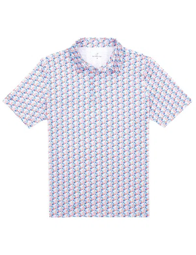 Properly Tied Men's Inlet Polo In Firecracker In Blue