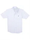 Properly Tied Men's Seasonal Short Sleeve Sportshirt In Hydrangea In Multi