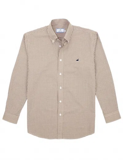Properly Tied Men's Seasonal Sport Shirt In Timber In Brown