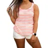 Properly Tied Olivia Tank Top In Coral In Pink