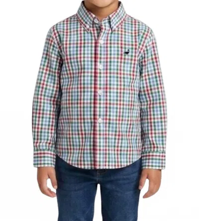 Properly Tied Kids' Seasonal Plaid Sportshirt In Jolly In Multi