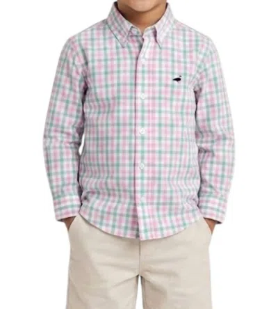 Properly Tied Kids' Seasonal Plaid Sportshirt In Rosemary In Multi