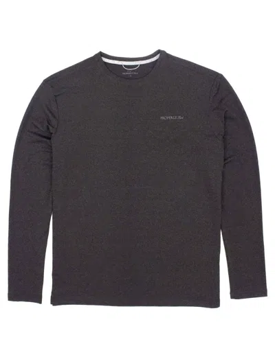 Properly Tied Unisex Finn Long Sleeve Top In Jet Grey In Multi