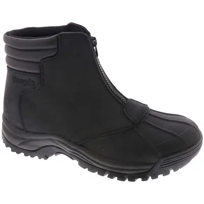 Propét Blizzard Mid Zip Mens Leather Thinsulate Snow Boots In Black