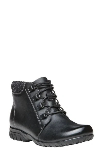 Propét Delaney Water Resistant Bootie In Black