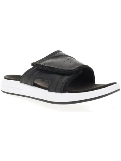 Propét Emerson Mens Leather Casual Slide Sandals In Multi