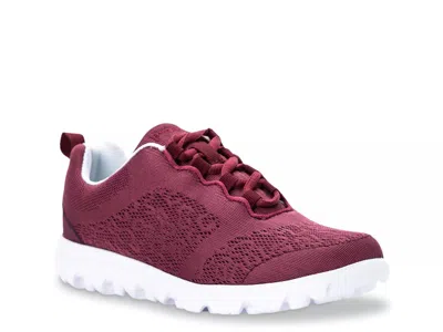 Propét Propet Extra Extra Wide Width Travelactiv Walking Shoe In Burgundy