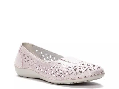 Propét Propet Extra Wide Width Cabrini Flat In Pink