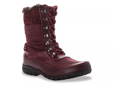 Propét Propet Extra Wide Width Delaney Frost Bootie In Burgundy