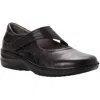 Propét Golda Mary Jane Womens Leather Round Toe Mary Janes In Black